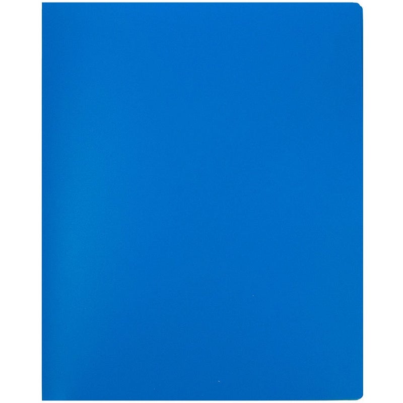 JAM PAPER Heavy Duty Plastic Multi Pocket Folders - 6 Pocket Organizer - Blue - 2/Pack - Image 3